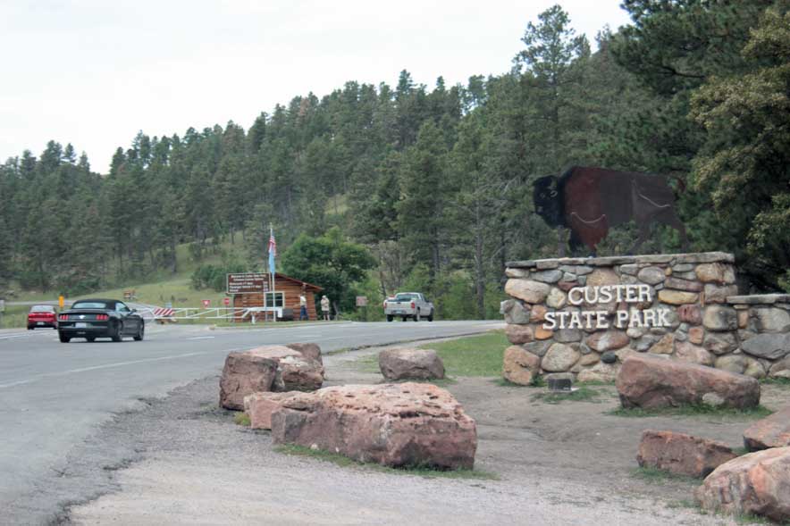 カスター州立公園の入口
